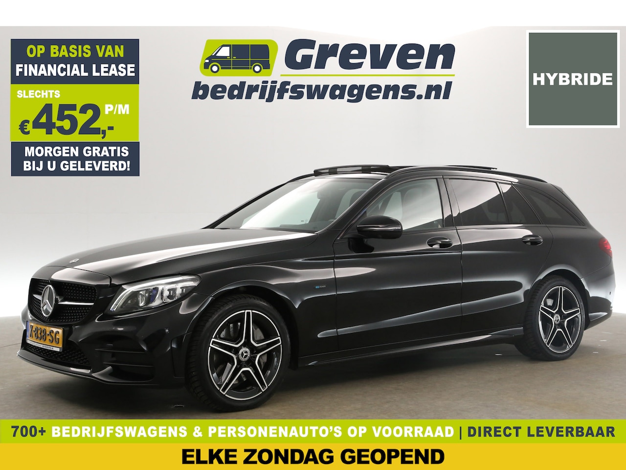 Mercedes-Benz C-klasse - C300e C300e AMG Limited 211PK Pano 360Camera Trekhaak Sfeer Carplay Clima LED Navi Stoelverw. - AutoWereld.nl