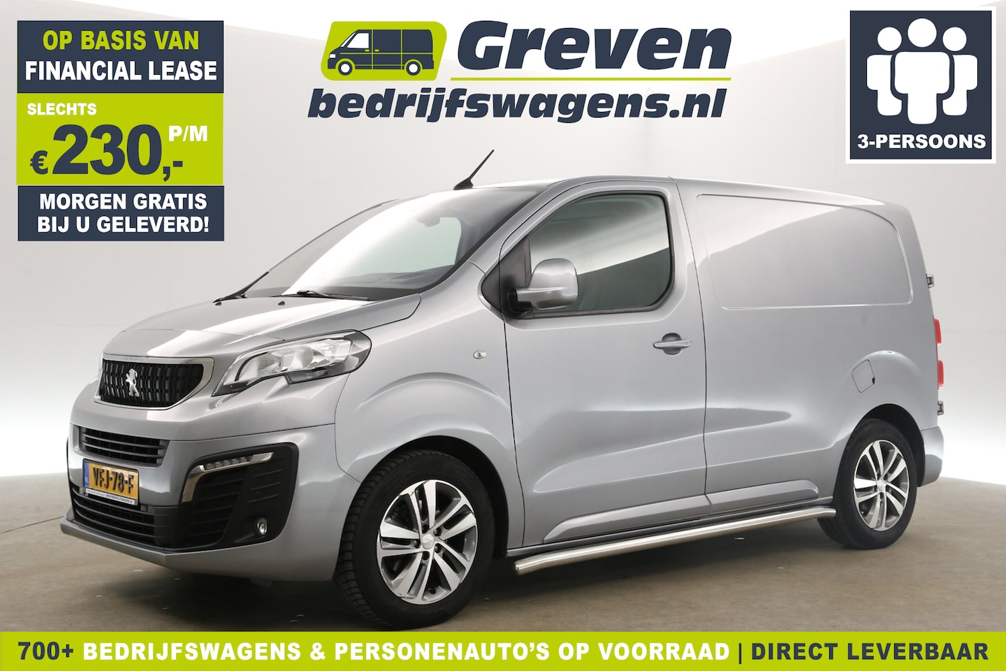 Peugeot Expert - 1.5 BlueHDI L1H1 Airco Cruise Carplay LED Navi Trekhaak Head-up Display 17"LMV DAB+ 3 Pers - AutoWereld.nl