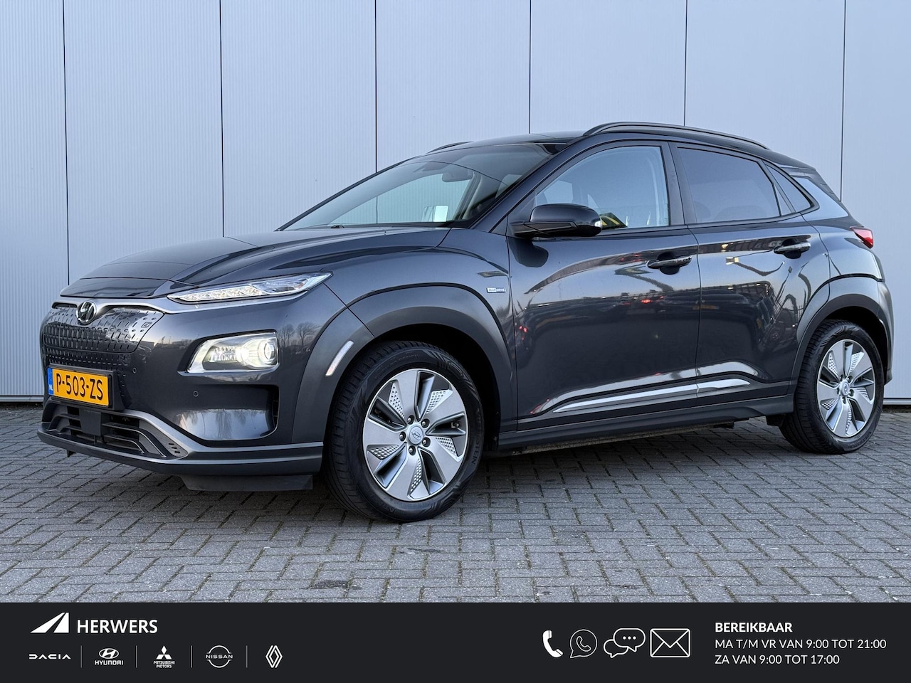 Hyundai Kona Electric - EV Fashion 64 kWh / Stoelverwarming / Navigatie / Bluelink / HUD / Krell Audio / LED Verli - AutoWereld.nl