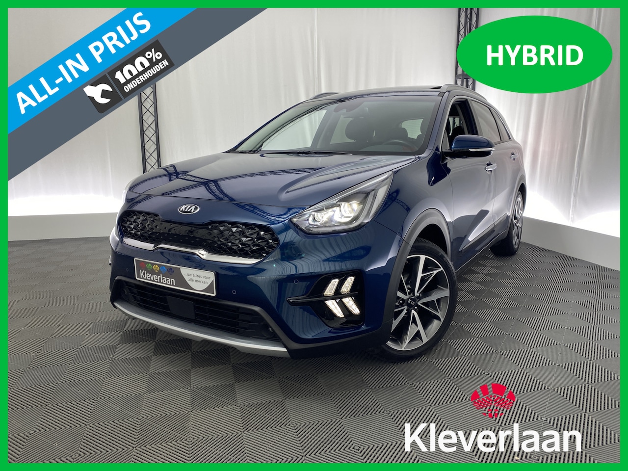 Kia Niro - 1.6 GDi Hybrid DynamicPlusLine Style Pack 141 pk | Clima | Cruise | Leder | Stoel/stuurver - AutoWereld.nl