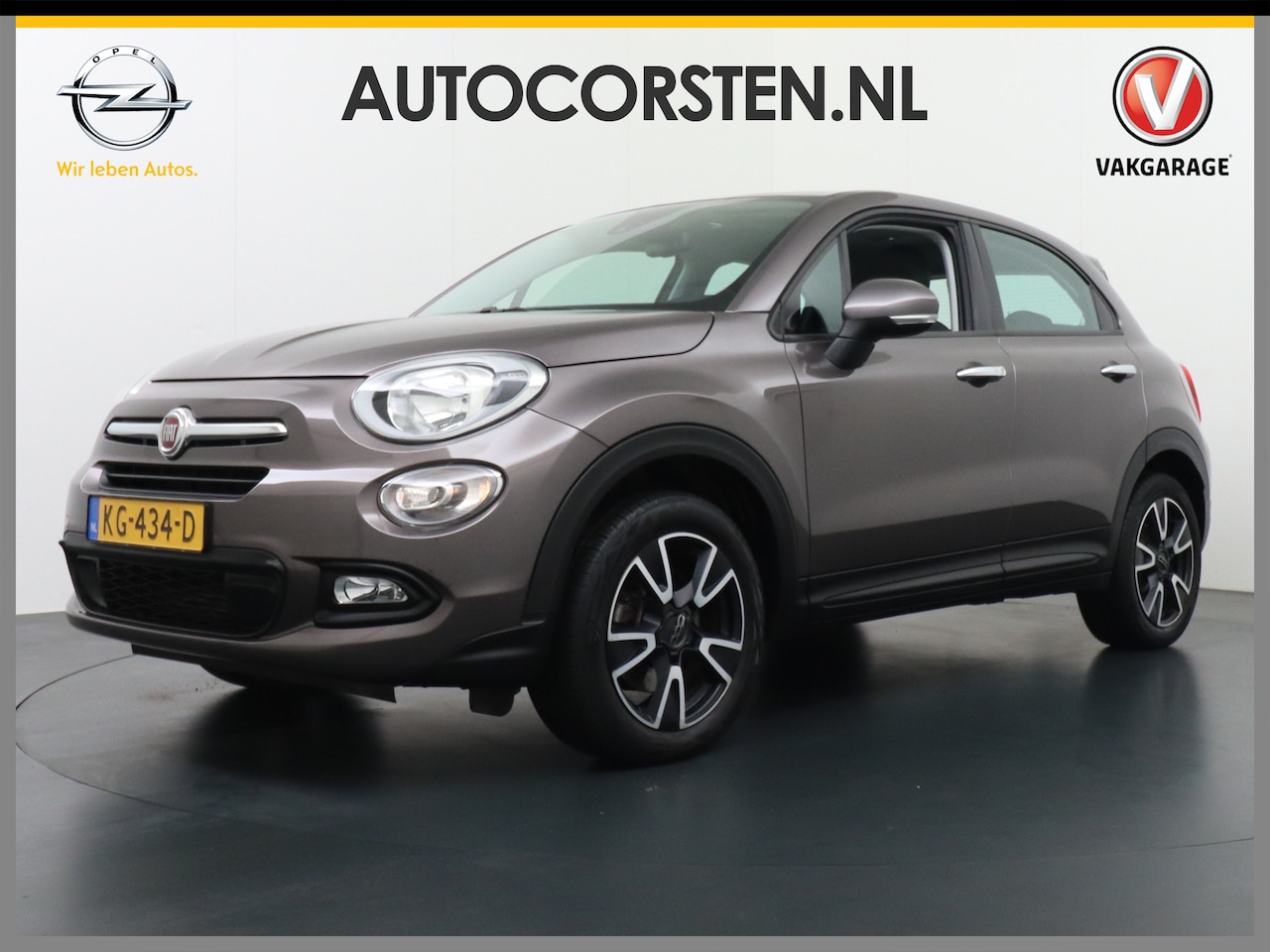 Fiat 500 X - T 141pk AUT-6 Navi CameraTrekhaak Ecc Cruise Control Dab Pdc Lmv 17" Beats-Hifi Business e - AutoWereld.nl