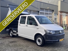 Volkswagen Transporter - 2.0 TDI L2H1 DC Kipper open laadbak Airco Bluetooth trekhaak 2200 kg 1e eigenaar Dealer on