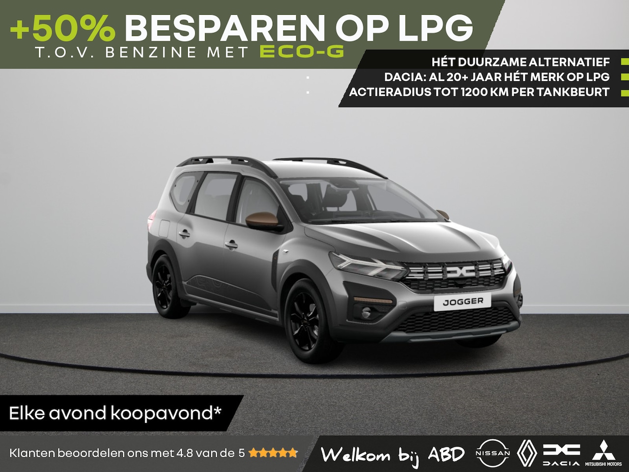 Dacia Jogger - TCe 100 ECO-G 6MT Extreme 7-zits | Achteruitrijcamera | Bekleding ‘Extreme’ met rode detai - AutoWereld.nl