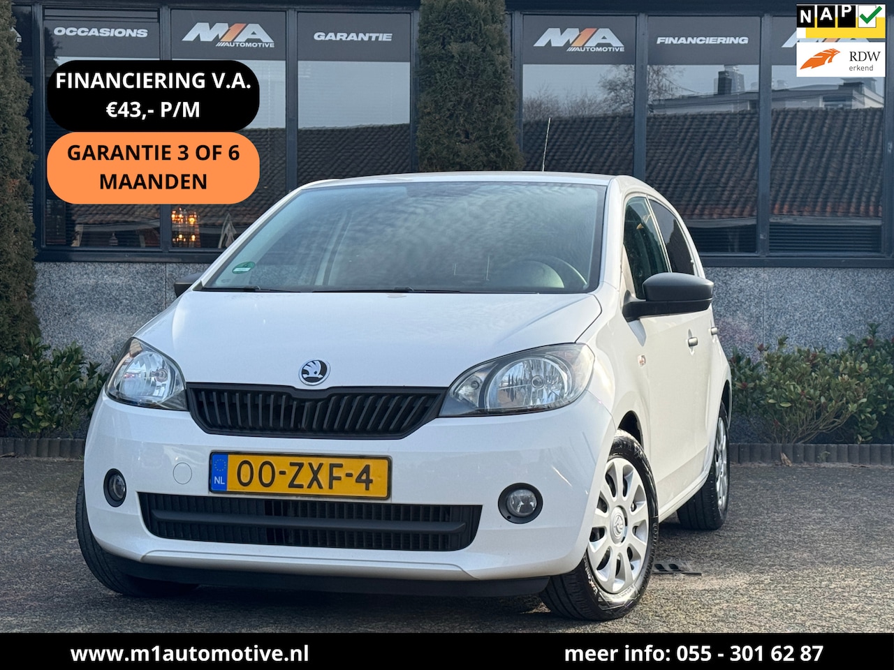 Skoda Citigo - 1.0 Greentech Arctic Air 1.0 Greentech Arctic | Airco | Nieuwe APK - AutoWereld.nl