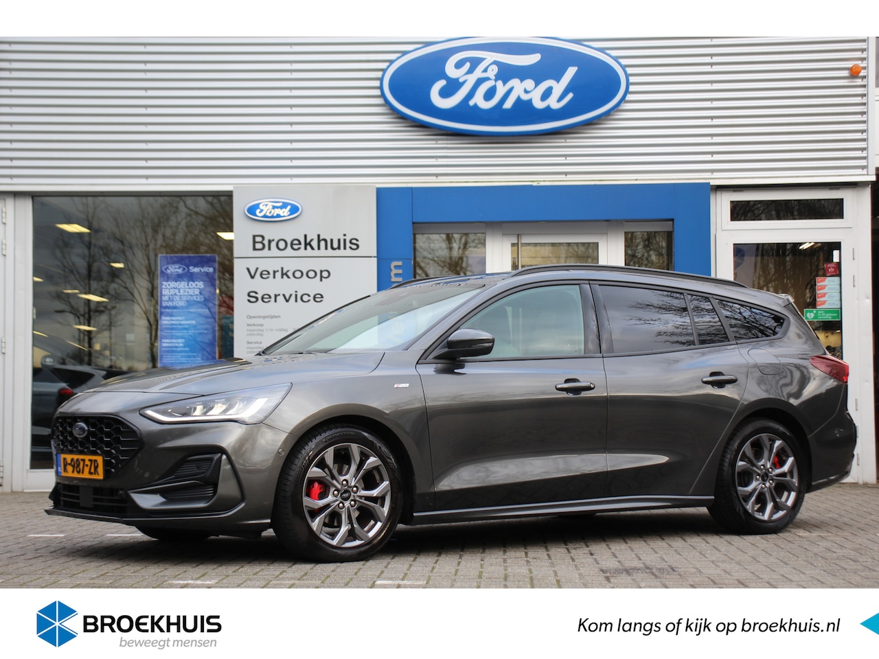 Ford Focus Wagon - 1.0EB 155PK HYBRID ST-LINE | NL-AUTO! | WINTERPACK | CRUISE | PARK SENS V+A | CAMERA | PRA - AutoWereld.nl