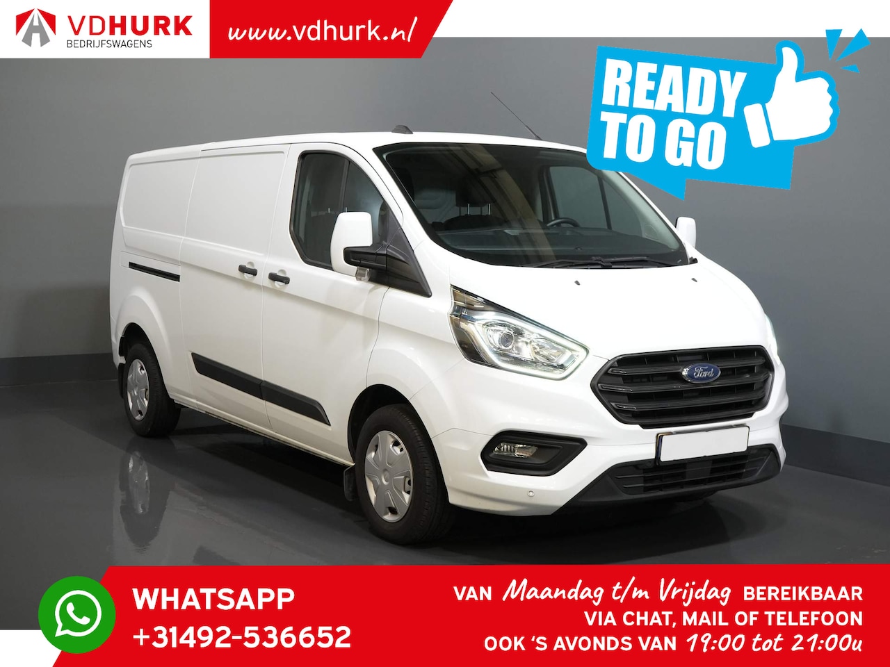 Ford Transit Custom - 2.0 TDCI 130 pk L2 Trend Verw.Voorruit/ PDC/ Cruise/ Airco - AutoWereld.nl