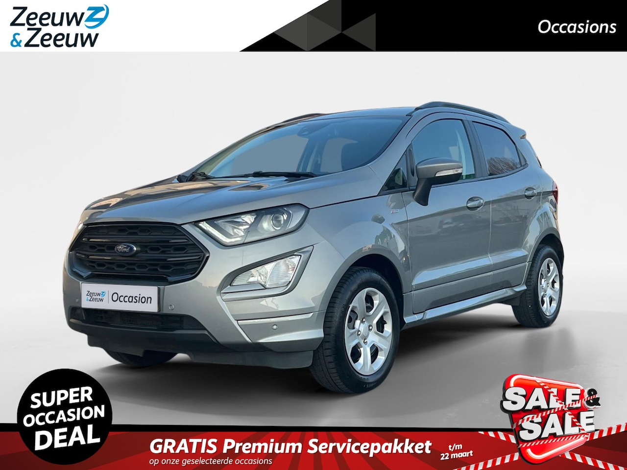 Ford EcoSport - 1.0 EcoBoost ST-Line | Dealer onderhouden | Navigatie | Parkeersensoren V+A | Achteruitrij - AutoWereld.nl