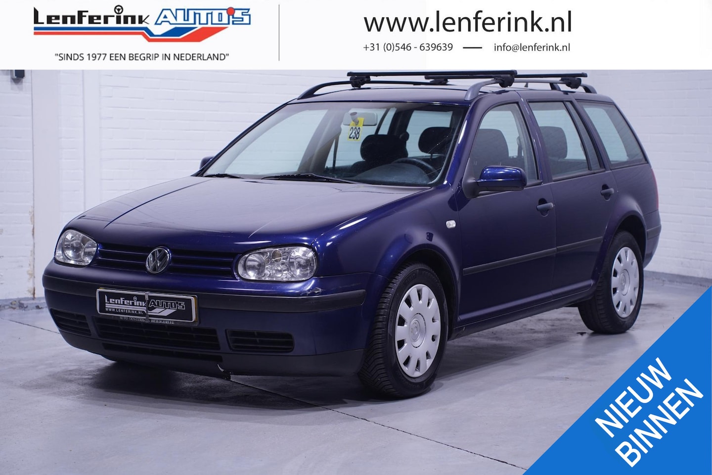 Volkswagen Golf Variant - 1.6-16V Trendline airco trekhaak apk tot 10-2025 dakrails stereo electrisch-pack en centra - AutoWereld.nl