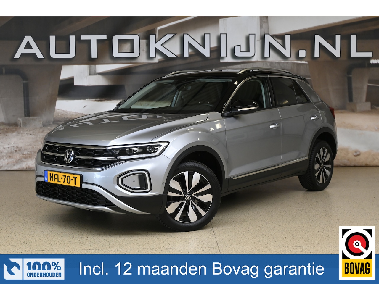 Volkswagen T-Roc - 1.5 TSI 150pk Style | Two-tone | IQ.Light | Trekhaak | Comfortstoelen | 100% (Dealer) onde - AutoWereld.nl