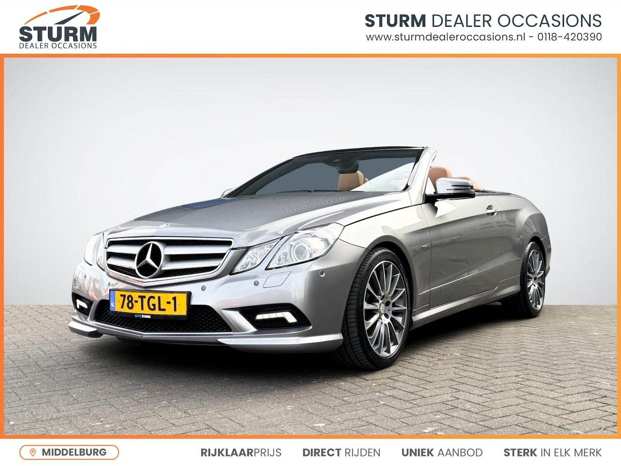 Mercedes-Benz E-klasse Cabrio - 200 CGI Avantgarde NL-Auto | Stoel- + Nekverwarming | Navigatie | Bi-Xenon | Cruise & Clim - AutoWereld.nl