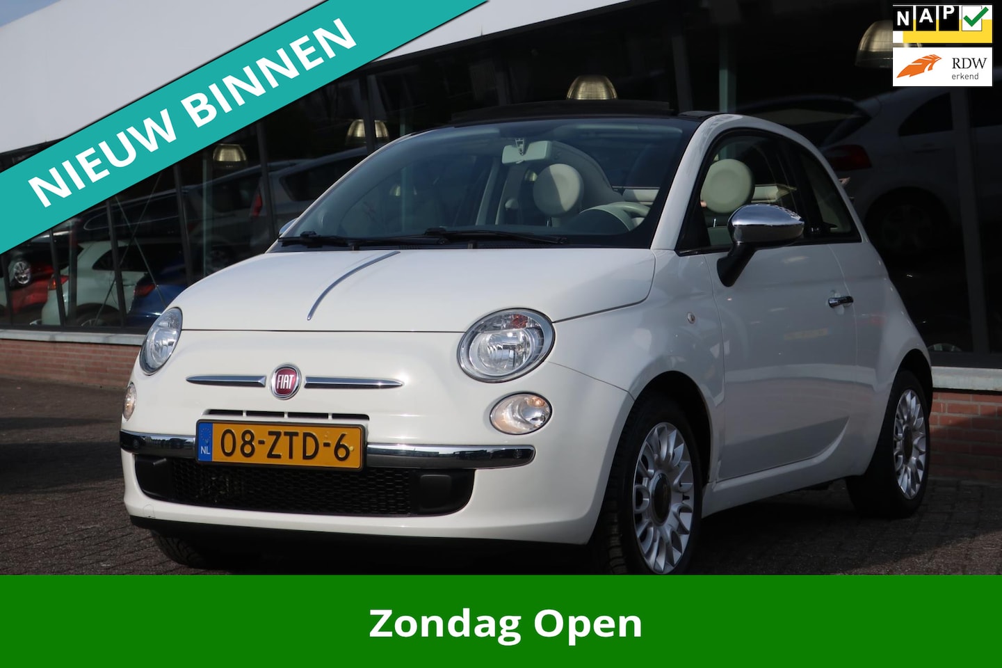 Fiat 500 C - 0.9 TwinAir Pop 1e EIG_AIRCO_PDC_LMV_NAP. - AutoWereld.nl