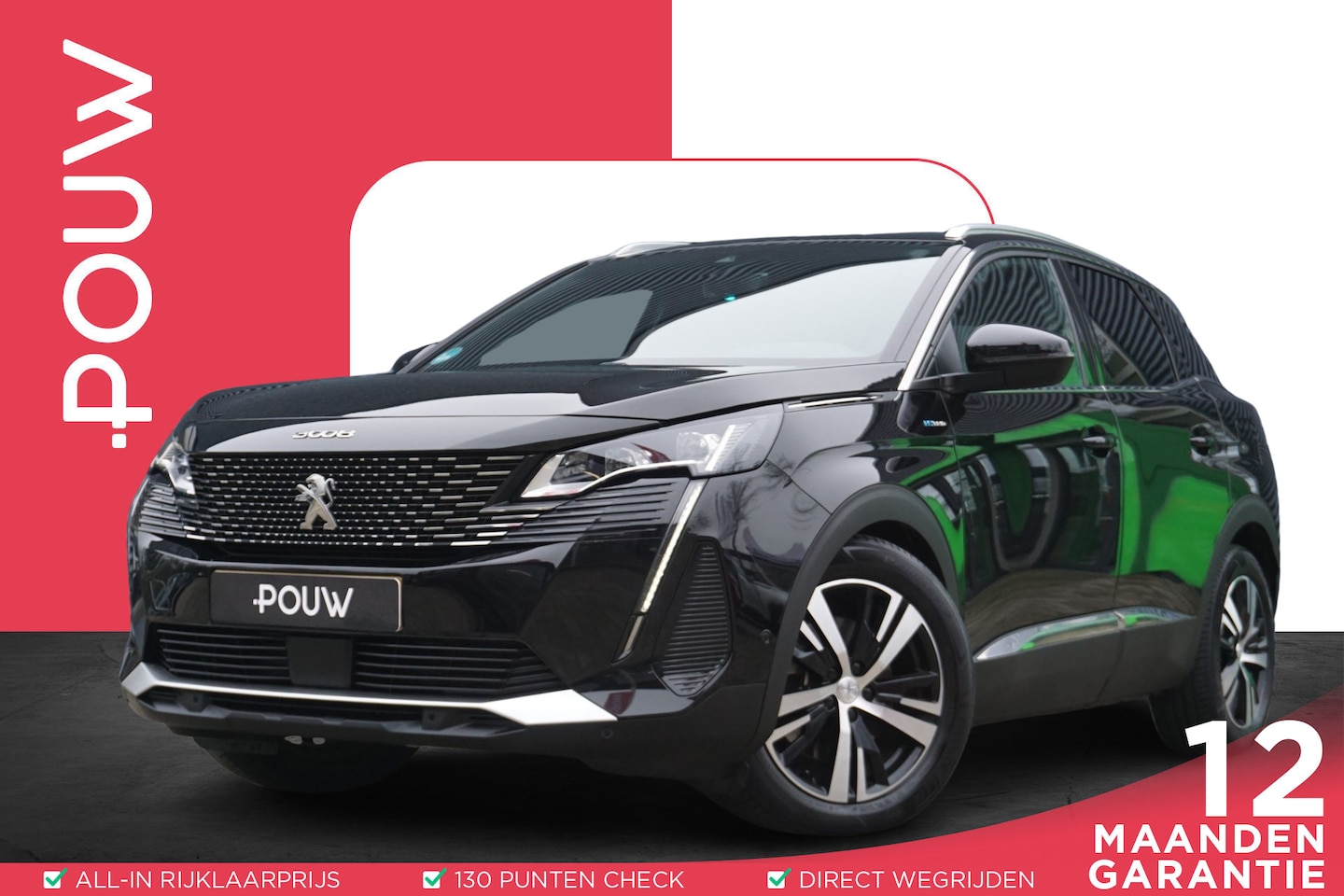 Peugeot 3008 - 1.6 225pk HYbrid GT | Camera | Apple CarPlay/ Android Auto | Adaptive Cruise - AutoWereld.nl