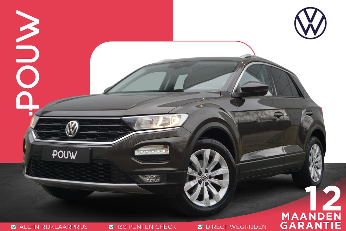 Volkswagen T-Roc - 1.0 TSI 115pk Style | Trekhaak | Navigatie | Parkeersensoren V+A - AutoWereld.nl