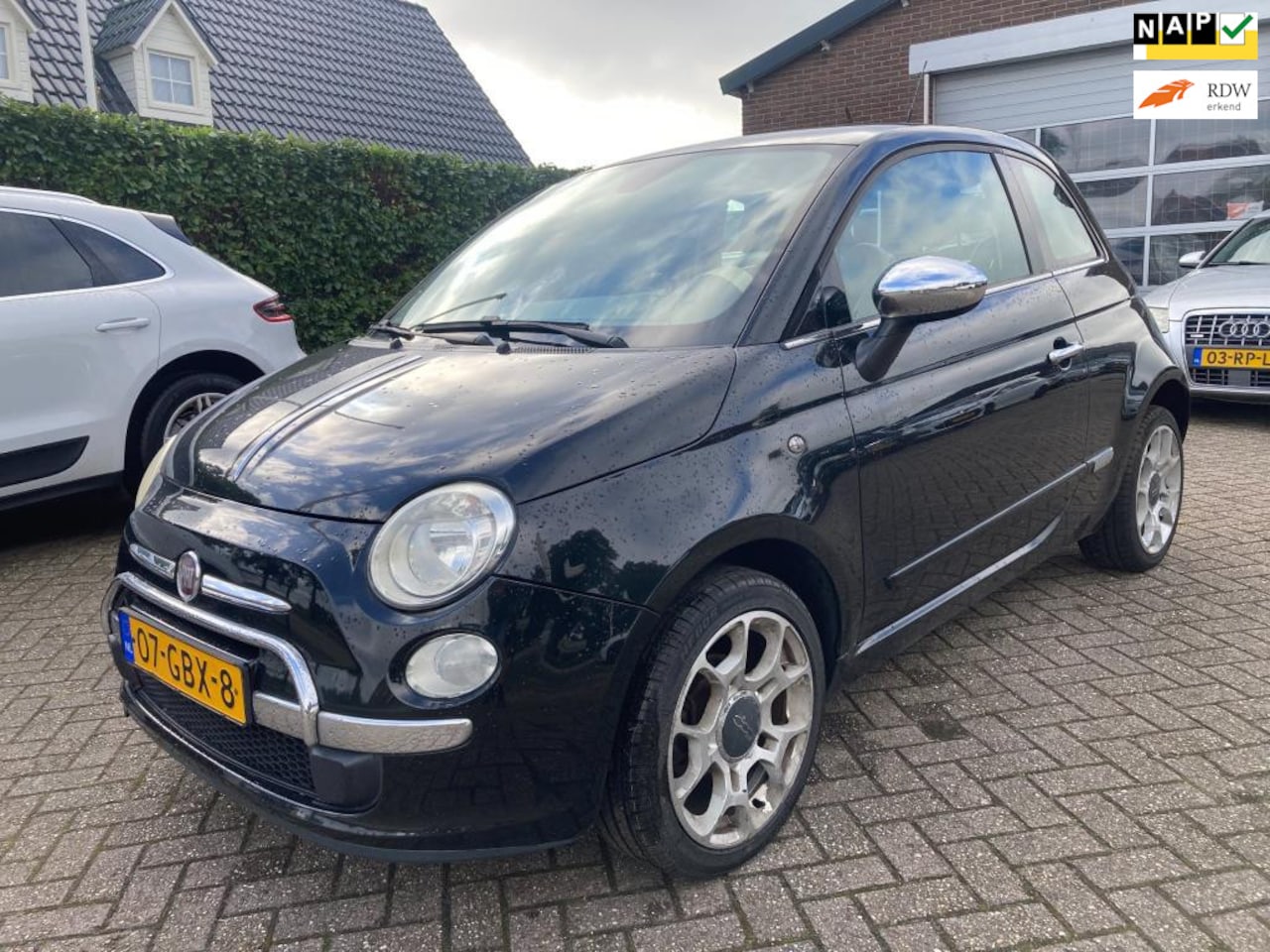 Fiat 500 - 1.2 Lounge Bj 2008 Airco Panoramadak APK TOT 09-2025, Inruil is mogelijk - AutoWereld.nl