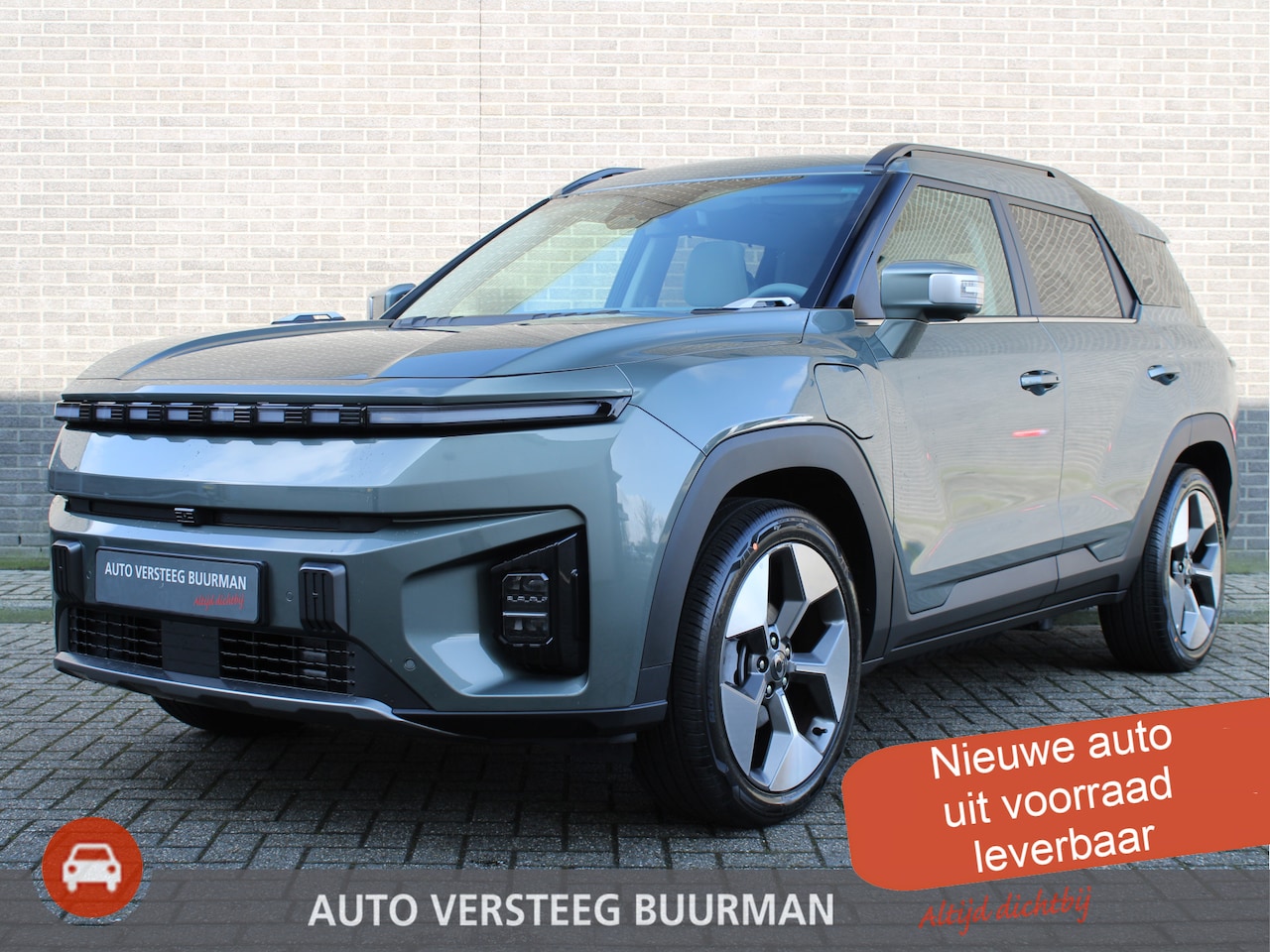 KGM Torres EVX - Titanium 73.4 kWh Titanium 73.4 kWh 207pk, Luxe Grijze Bekleding, Forest Green, 20"inch LM velgen - AutoWereld.nl