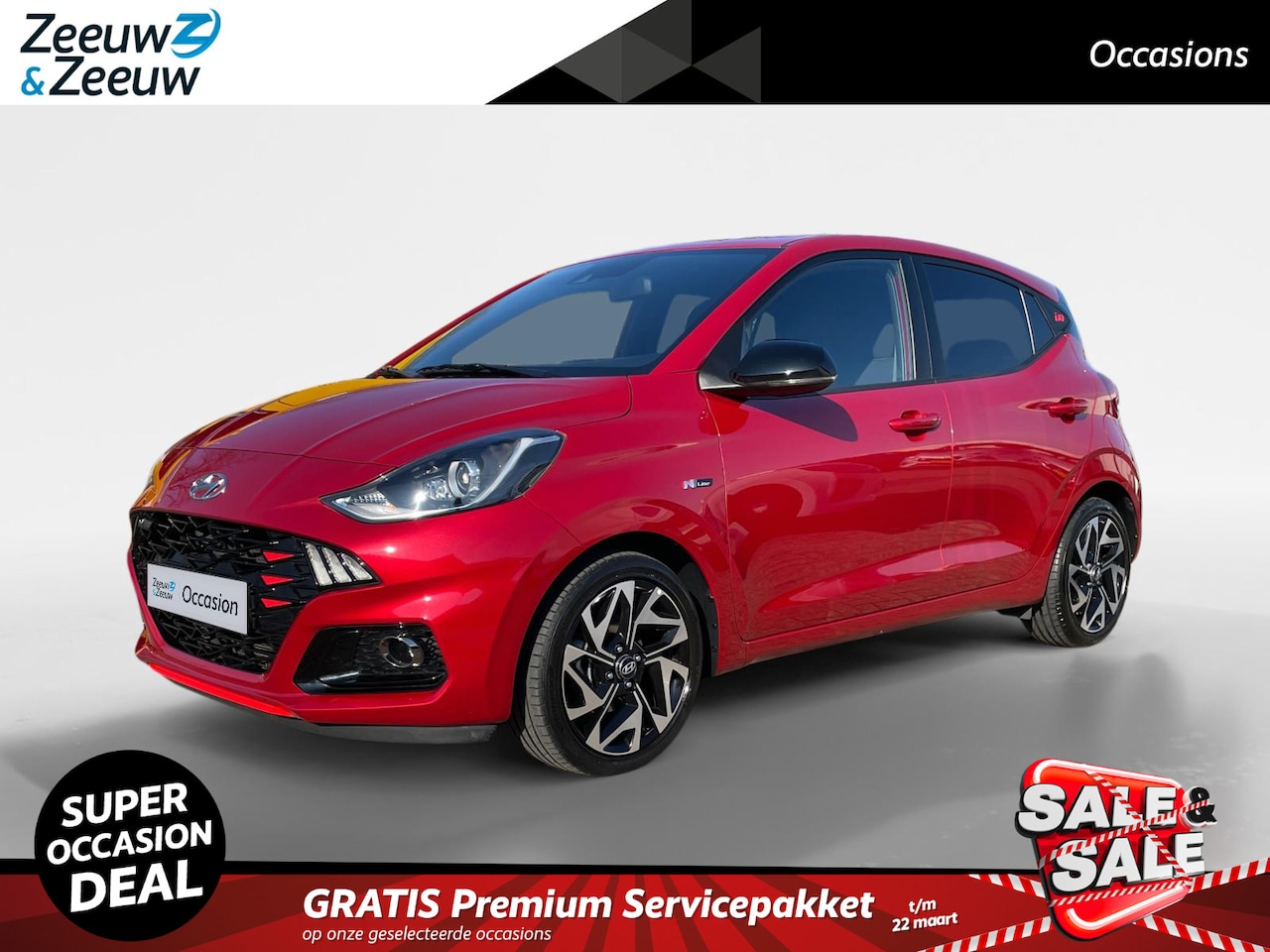 Hyundai i10 - 1.0 T-GDI N Line 5-zits | Dealer onderhouden! | 100pk! | Full options! - AutoWereld.nl