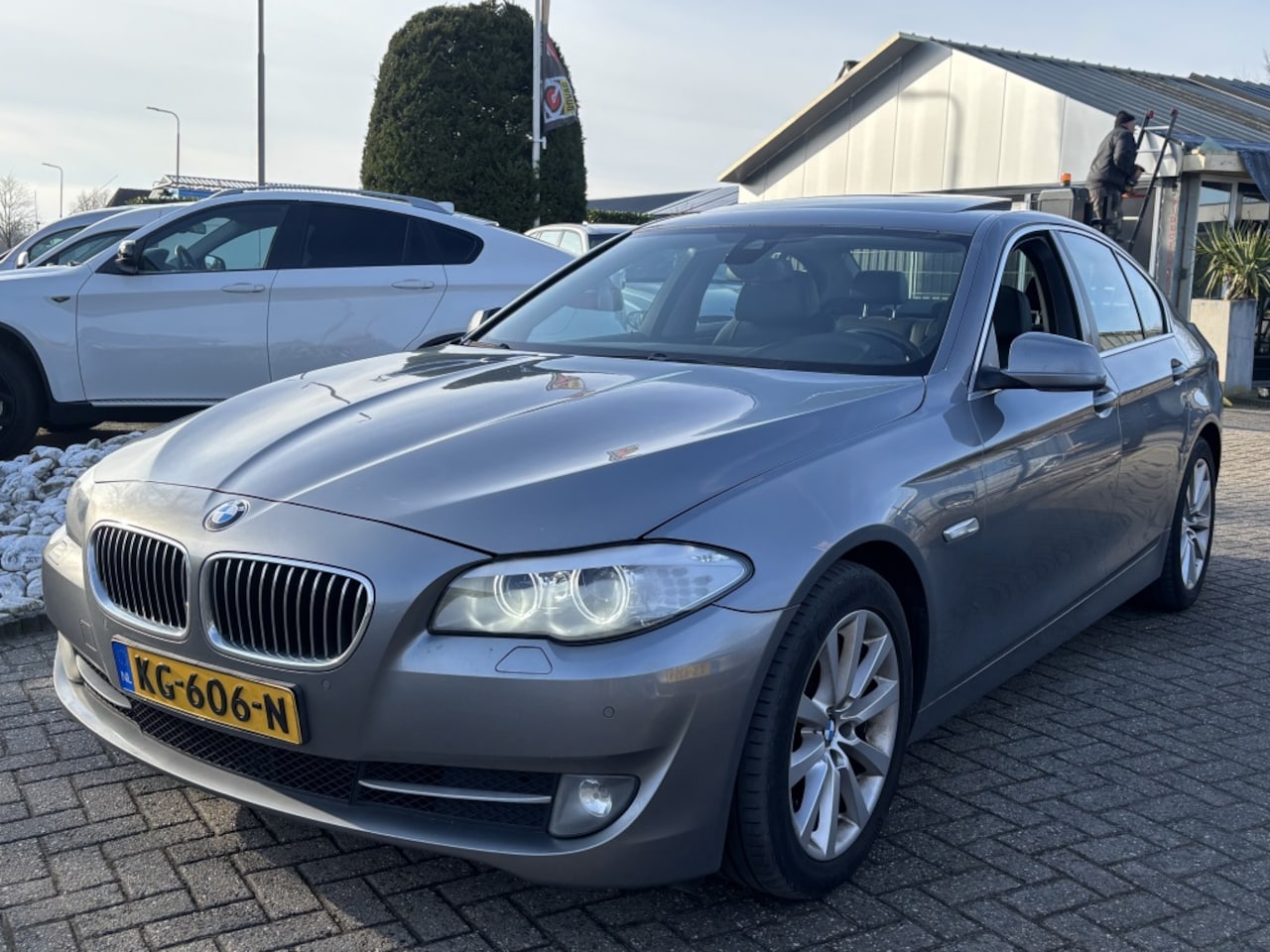 BMW 5-serie - 535D X-Drive Sedan 2013 Grijs Schuifdak Xenon - AutoWereld.nl