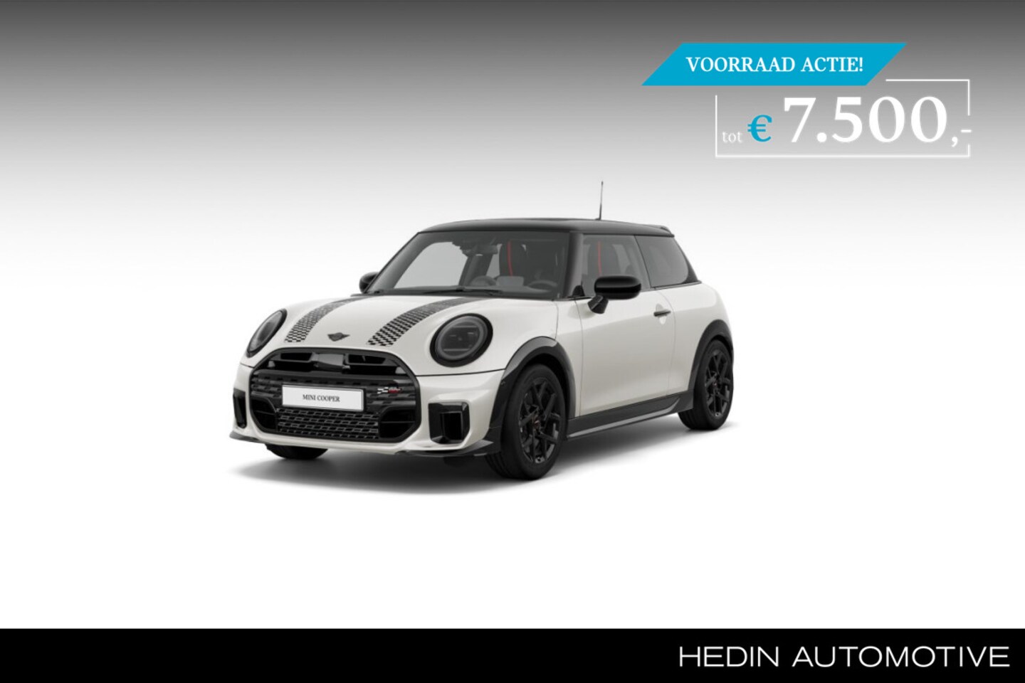 MINI Cooper - Mini 1.5 C John Cooper Works Uitvoering | Pakket M | Sport Stripes zwart - AutoWereld.nl