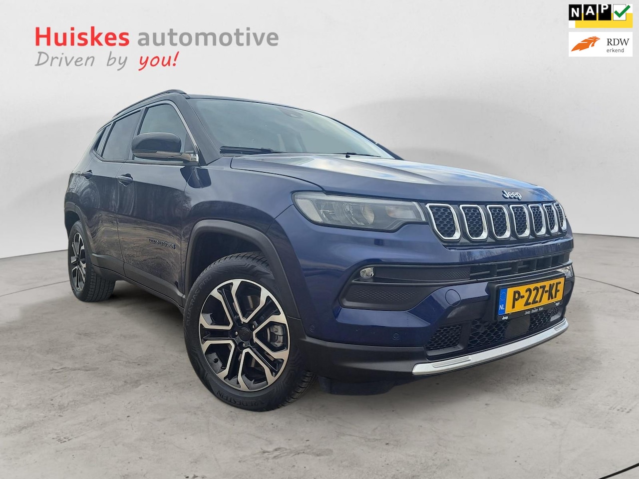 Jeep Compass - 4xe 190 Plug-in Limited Lease Ed. Trekhaak/360 camera/Carplay/LED - AutoWereld.nl