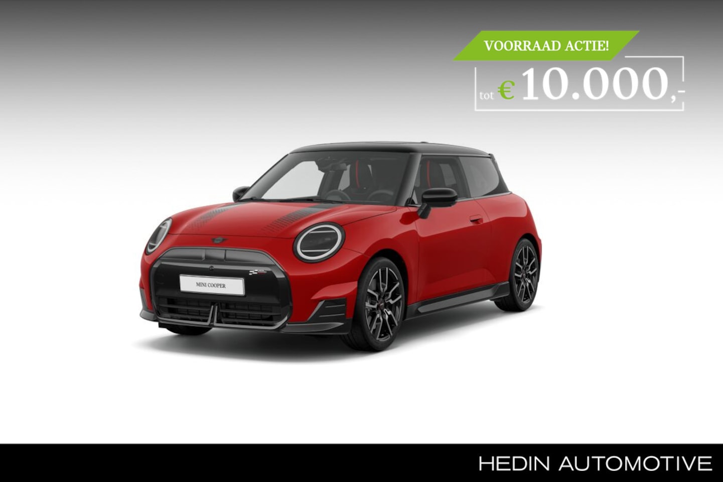 MINI John Cooper Works - Mini E Cooper 40.7 kWh Pakket XL | Sport Stripes zwart - AutoWereld.nl