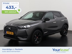 DS 3 Crossback - E-Tense Performance Line 50 kWh | All-in 433, - Private Lease | Zondag Open