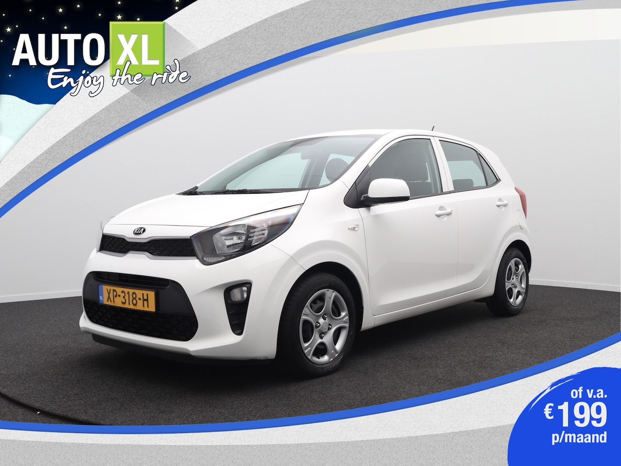 Kia Picanto - 1.0 CVVT EconomyPlusLine Bluetooth Airco Multimedia - AutoWereld.nl