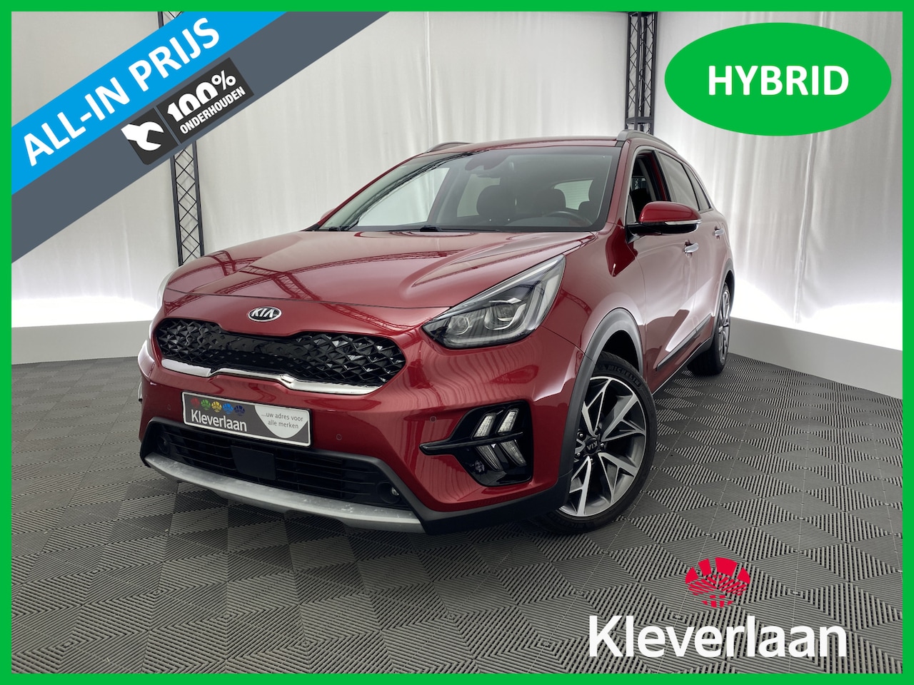 Kia Niro - 1.6 GDi Hybrid DynamicPlusLine 141 pk | Clima | Cruise | Leder | Memory | Stoel- en stuurv - AutoWereld.nl