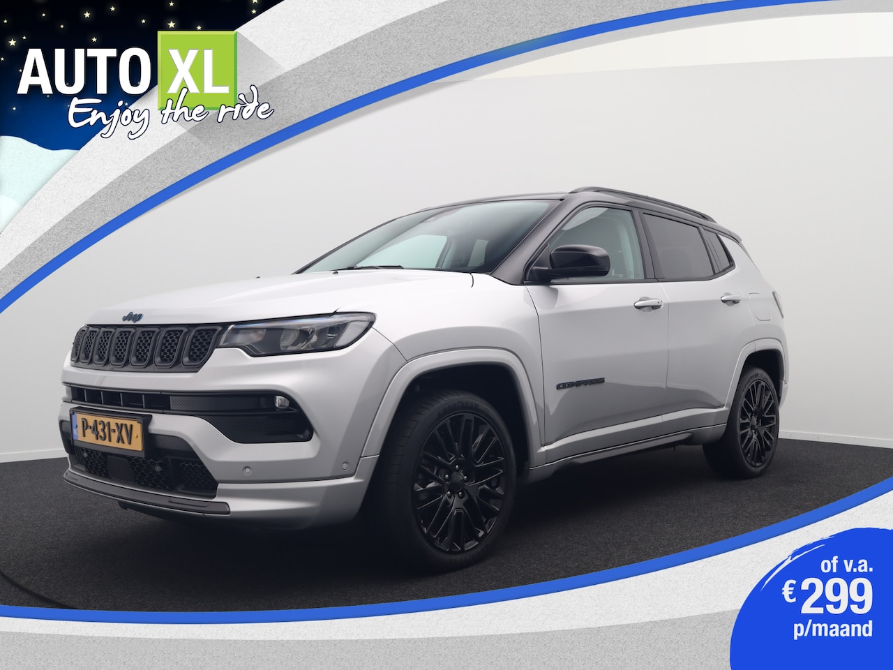 Jeep Compass - 4xe 240 PHEV S-Edition Adapt. Cruise Digi. Dash. Leder - AutoWereld.nl