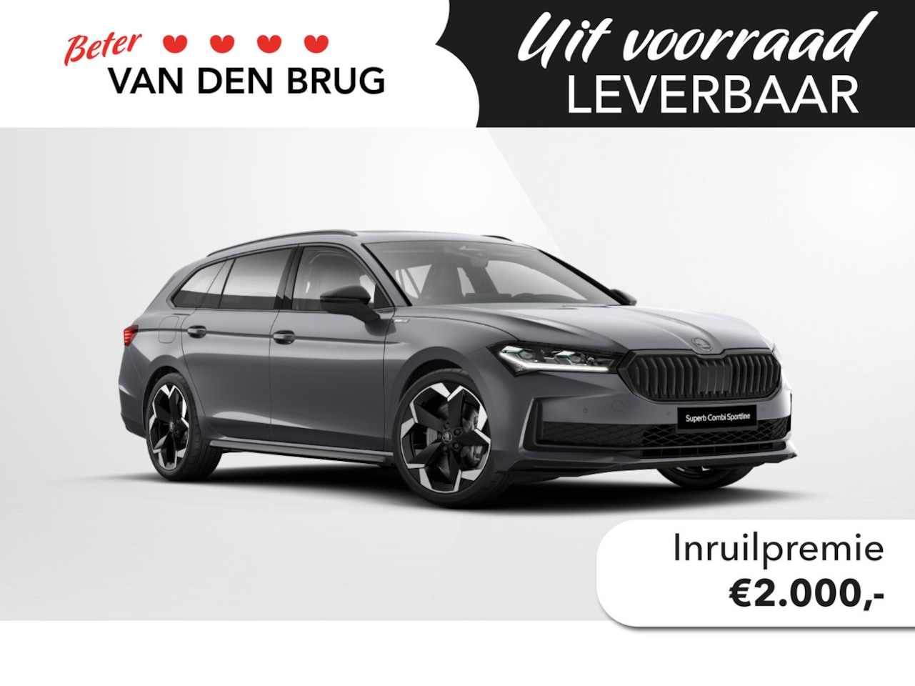 Skoda Superb Combi - 1.5 TSI PHEV Sportline Business | VOORRAAD | 19"LM | Lederen Sportstoelen | HUD | Trekhaak - AutoWereld.nl