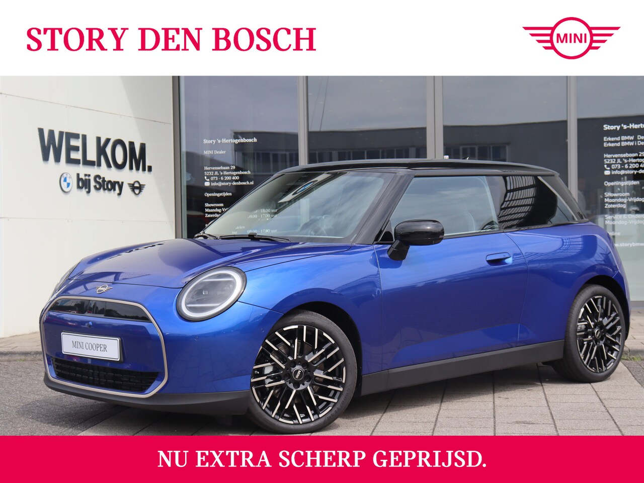 MINI Cooper - Hatchback E / Favoured Trim / Pakket L / 18 inch Night Flash Spoke 2-tone - AutoWereld.nl