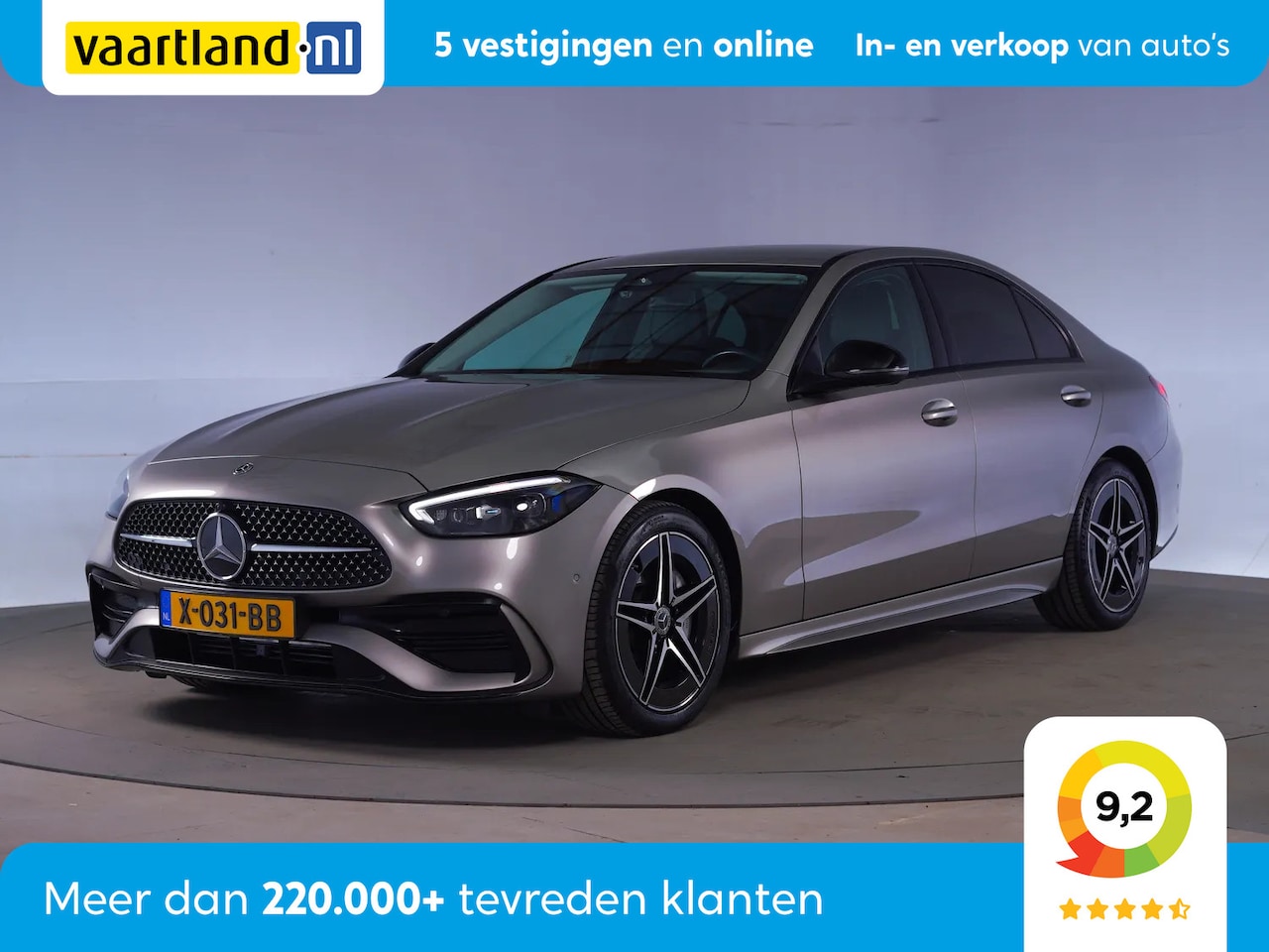 Mercedes-Benz C-klasse - 200 AMG Line 204PK Aut. [ Sfeerverlichting Stoelverwarming Nav ] - AutoWereld.nl