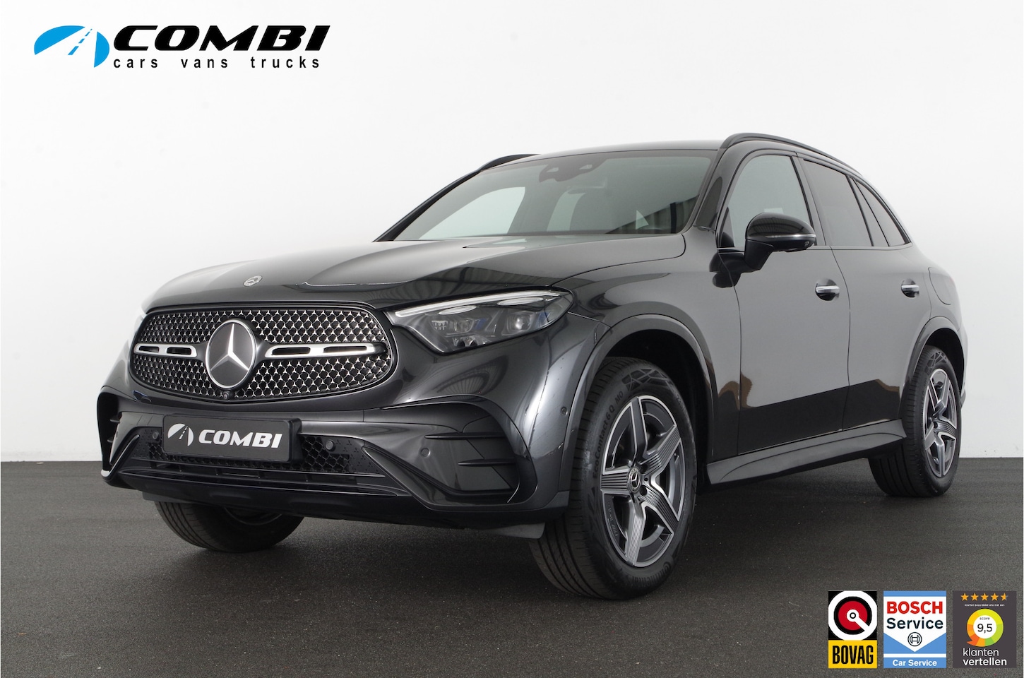 Mercedes-Benz GLC-klasse - 300e 4MATIC AMG Line 313pk/Night-pakket/Memory/Burmester/Digital Light/Grafiet grijs... - AutoWereld.nl