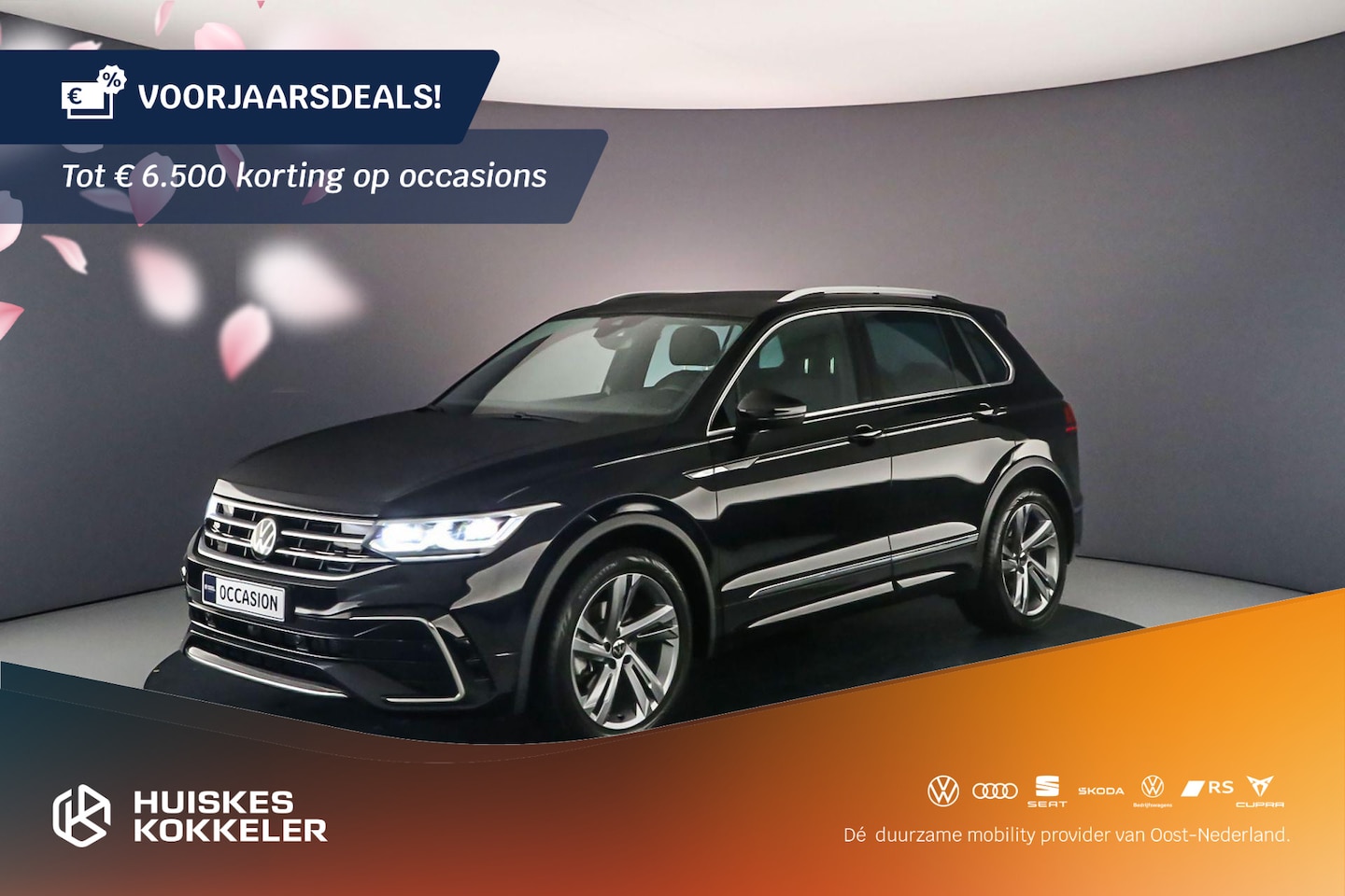 Volkswagen Tiguan - R-Line 1.5 TSI 150pk DSG Automaat Adaptive cruise control, Navigatie, Parkeersensoren, LED - AutoWereld.nl