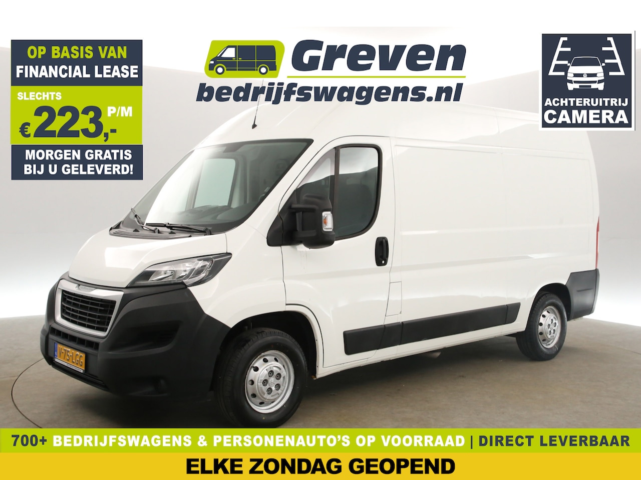 Peugeot Boxer - 333 2.0 BlueHDI L2H2 Airco Camera Cruise Trekhaak Parkeersensoren 3 Persoons - AutoWereld.nl