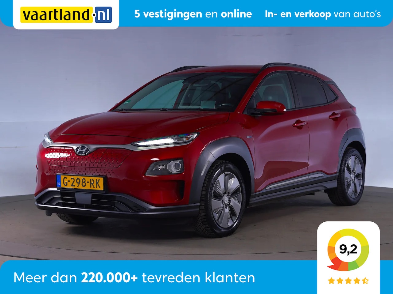 Hyundai Kona Electric - EV Premium 64 kWh [ Leder Nav + cam Privacy glass ] - AutoWereld.nl