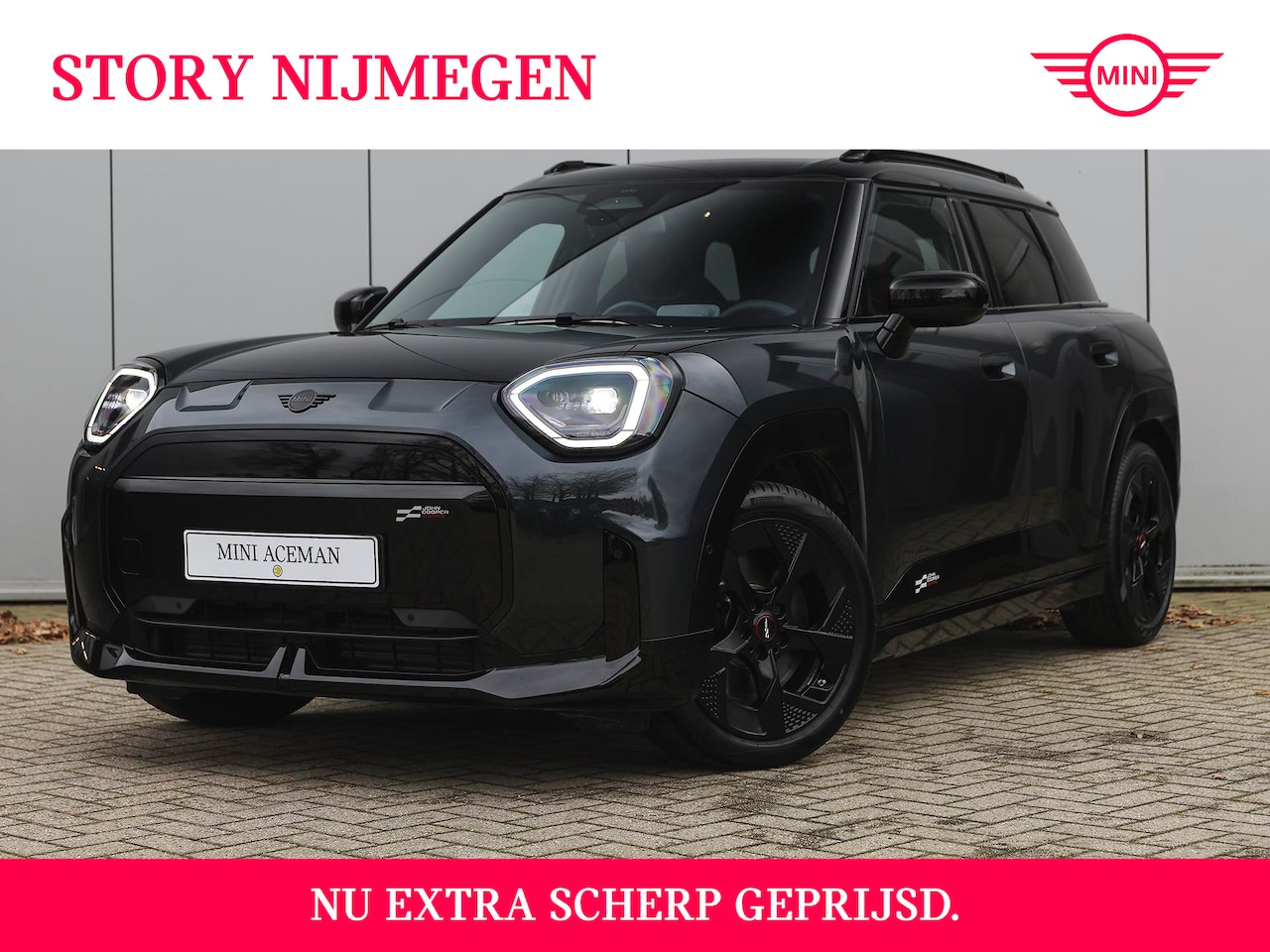 MINI Aceman - E / JCW / Pakket M / 18" John Cooper Works Slide Spoke black - AutoWereld.nl