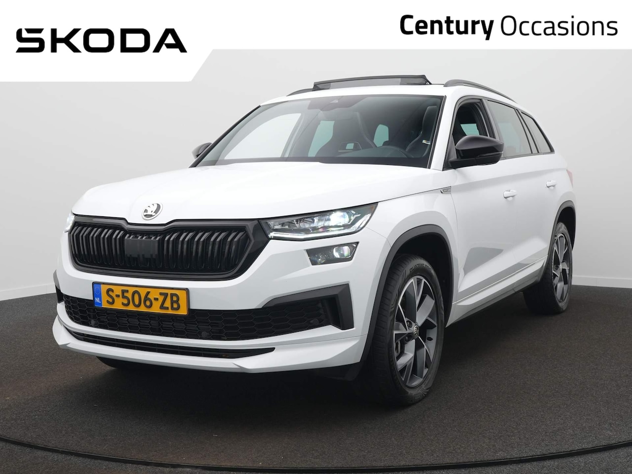 Skoda Kodiaq - 1.5 TSI Sportline Business 7p. DSG / Panodak / Elek. Trekhaak / Camera / Elek. Stoel - AutoWereld.nl