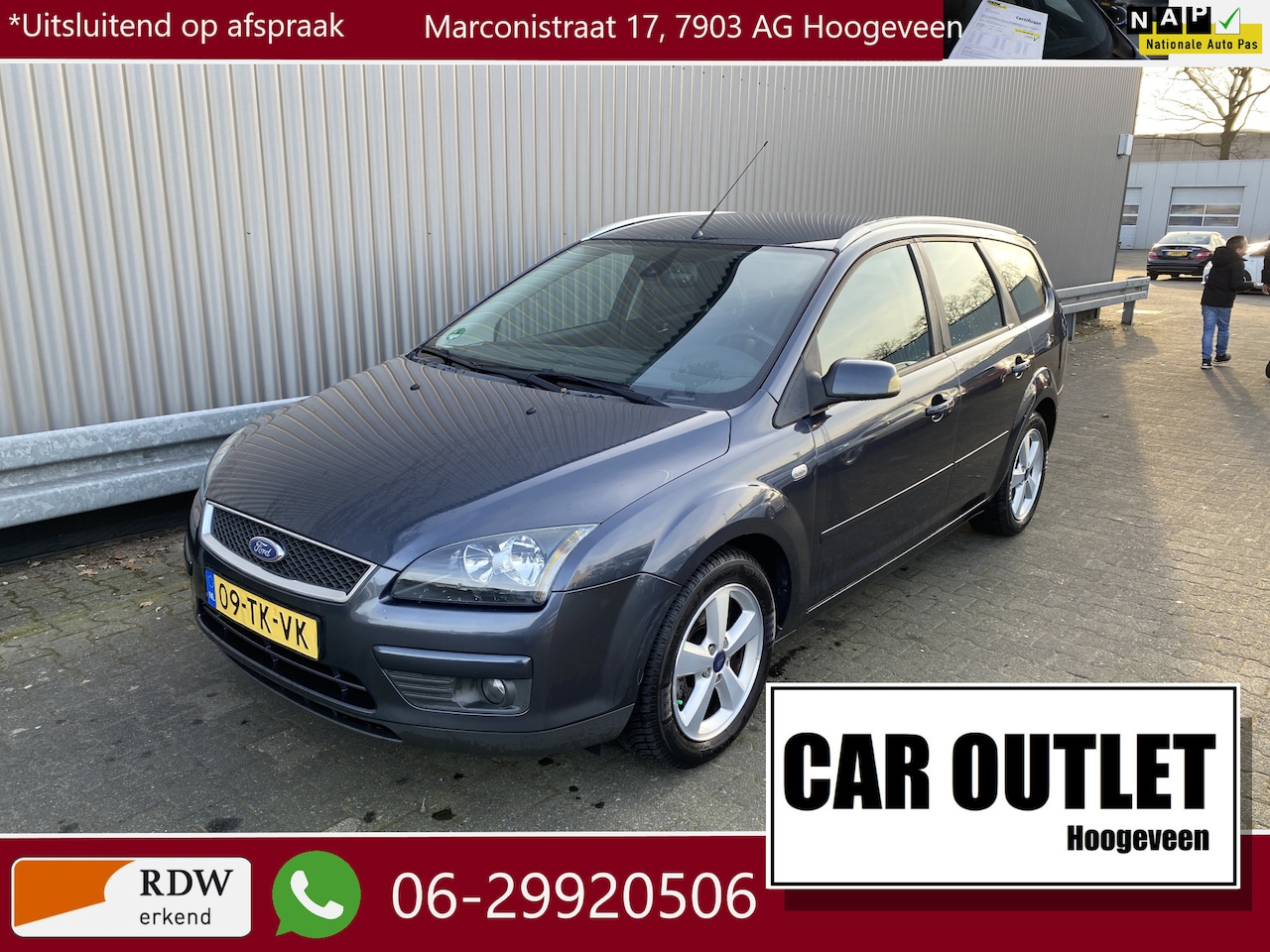 Ford Focus Wagon - 2.0-16V Titanium Clima, Half Leer, Multimedia, Carkit, CC, Zonwr, LM, Afn.Trekh, nw. APK – - AutoWereld.nl