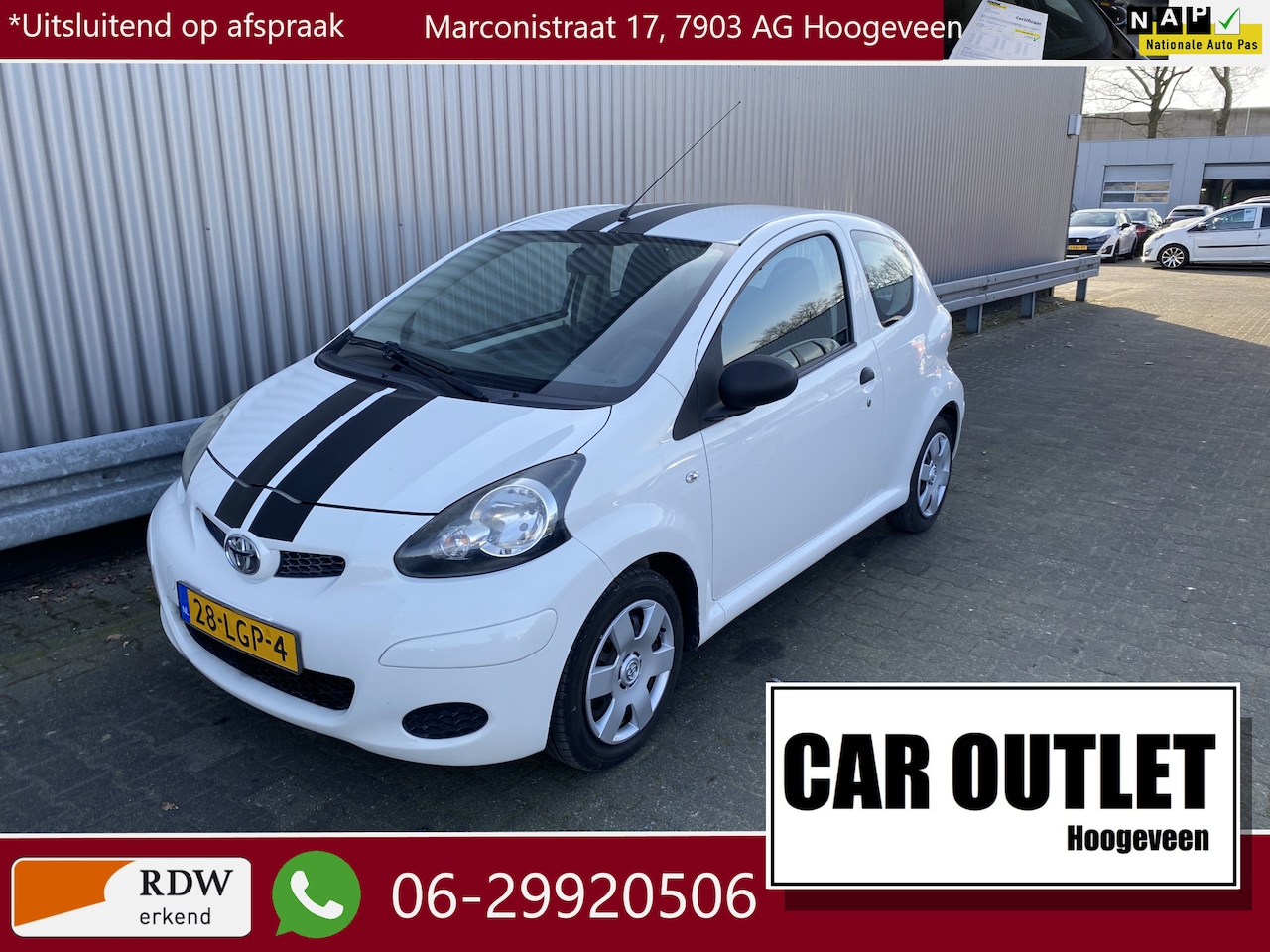 Toyota Aygo - 1.0-12V Access 156Dkm.NAP, Airconditioning, – Inruil Mogelijk – - AutoWereld.nl