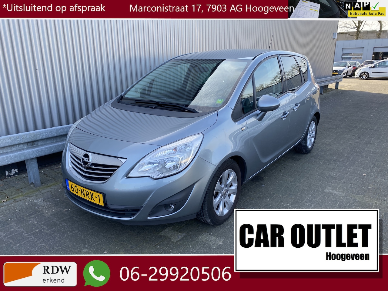 Opel Meriva - 1.4 Turbo Cosmo Clima, CC, PDC, LM, – Inruil Mogelijk – - AutoWereld.nl