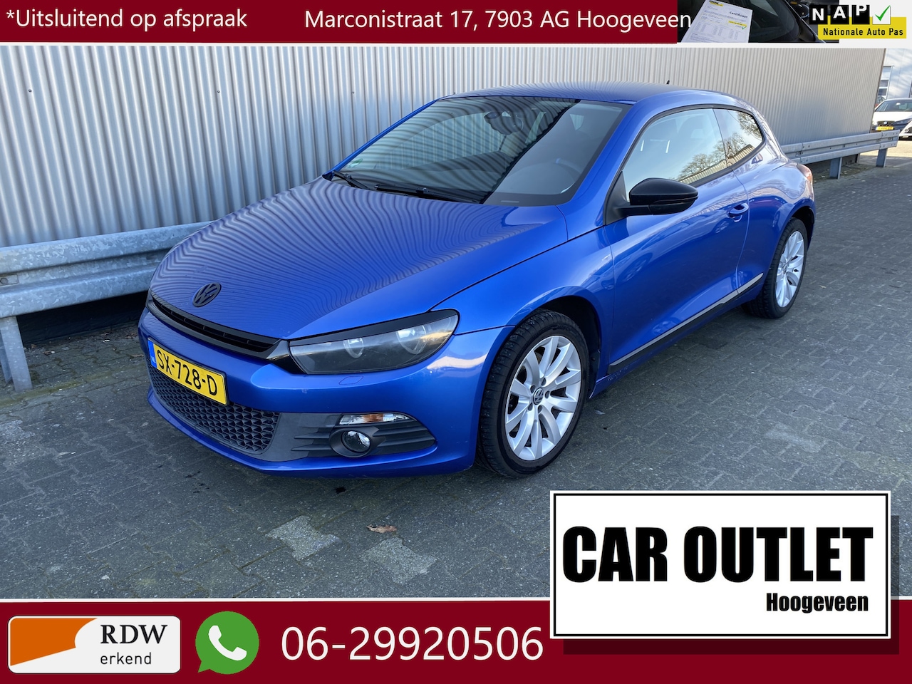 Volkswagen Scirocco - 1.4 TSI Edition Clima, Stoelvw, Multimedia, Navi, Carplay, Sportstuur, LM, nw. APK – Inrui - AutoWereld.nl