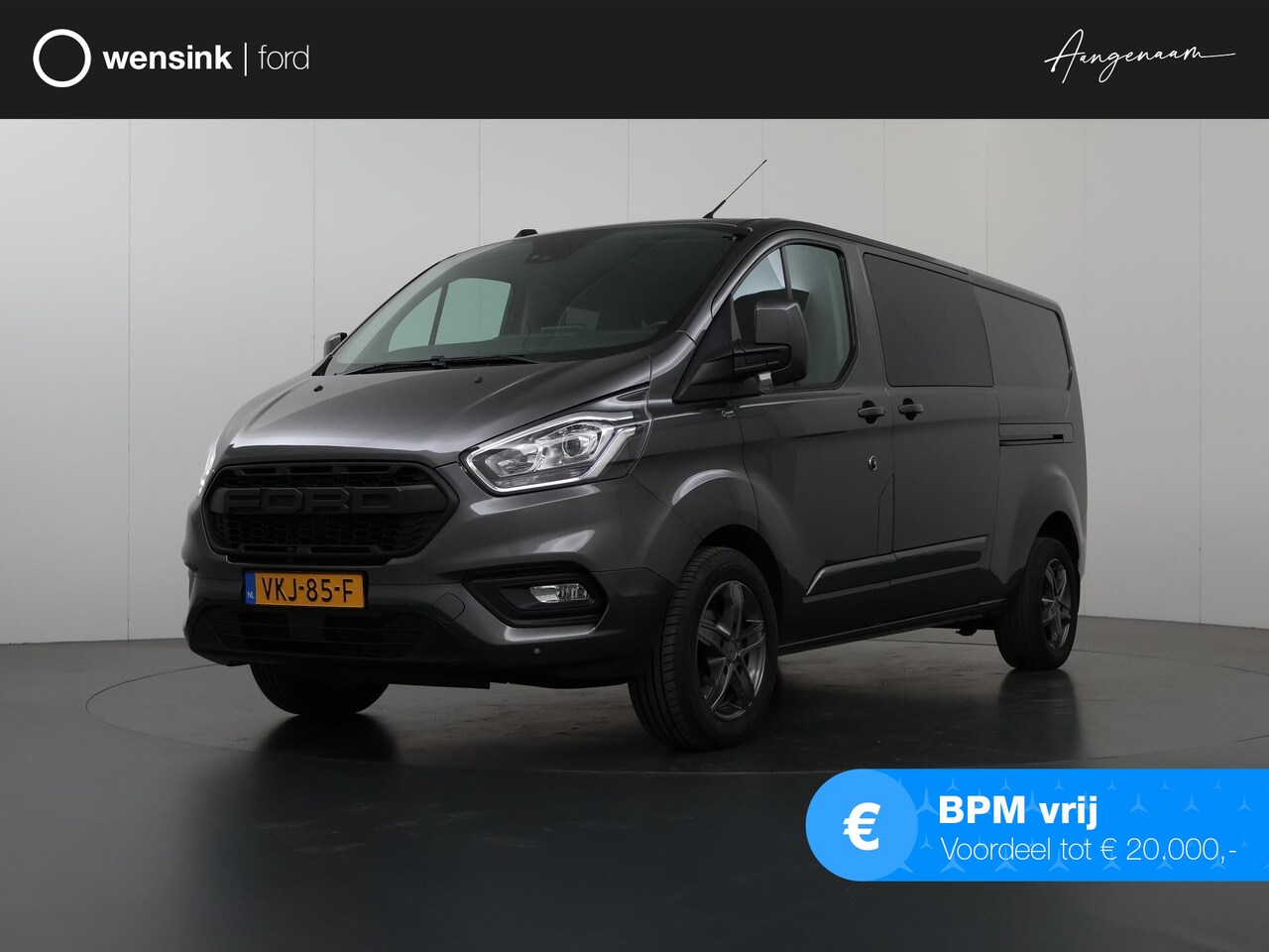 Ford Transit Custom - 300 2.0 TDCI | L2 H1 | Limited | DC | Lederen bekleding | 5-zits | Stoelverwarming | Parke - AutoWereld.nl