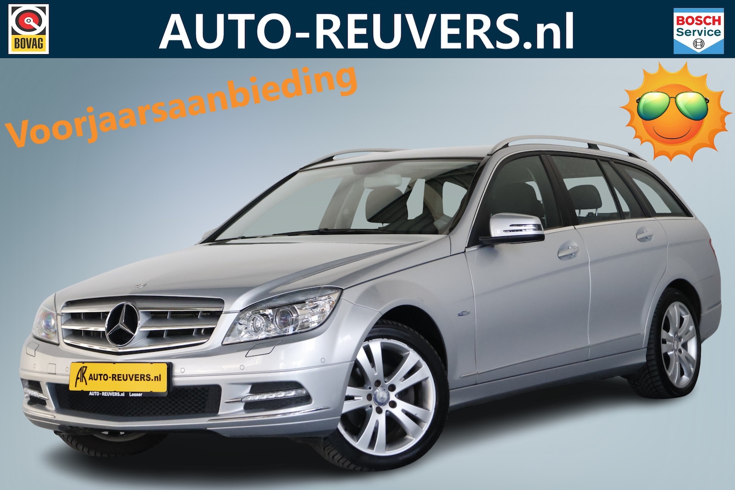 Mercedes-Benz C-klasse Estate - 180 CGI BlueEFFICIENCY Avantgarde / Bi-Xenon / Half leder / Cruisecontrol / Aut - AutoWereld.nl