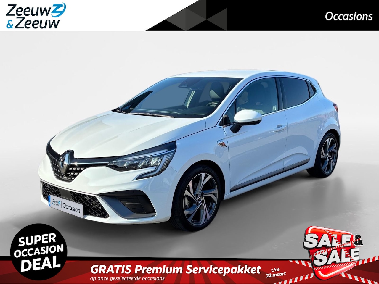 Renault Clio - 140PK E-Tech Hybrid R.S. Line Automaat | Trekhaak | Navi | Camera | Parkeersensoren | Appl - AutoWereld.nl