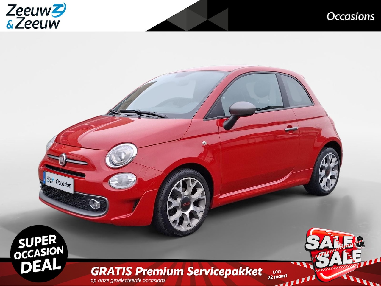 Fiat 500 - 0.9 TwinAir Turbo Sport | DEALER ONHDERHOUDEN | 16INCH LICHTMETAAL | NAVI | PARKEERSENSORE - AutoWereld.nl