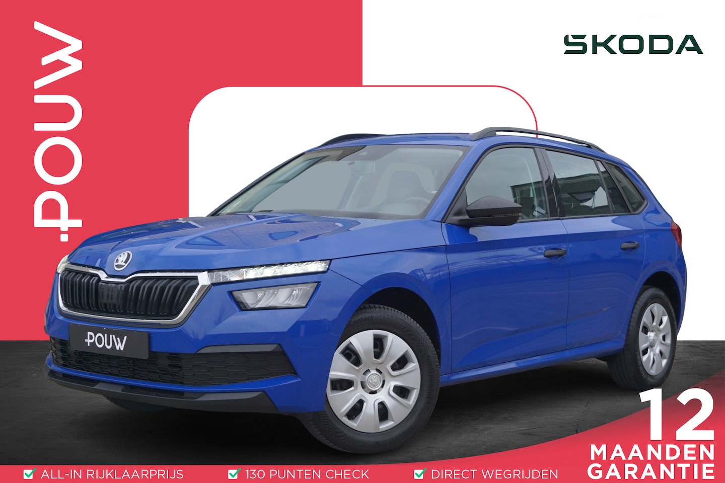 Skoda Kamiq - 1.0 TSI 95pk Active | Cruise Control | DAB | Automatische Verlichting - AutoWereld.nl