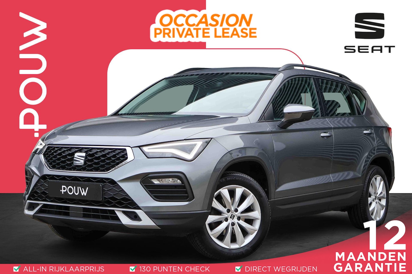 Seat Ateca - 1.0 TSI 110pk Style | Trekhaak | Navigatie | Apple CarPlay/ Android Auto | Parkeersenoren - AutoWereld.nl