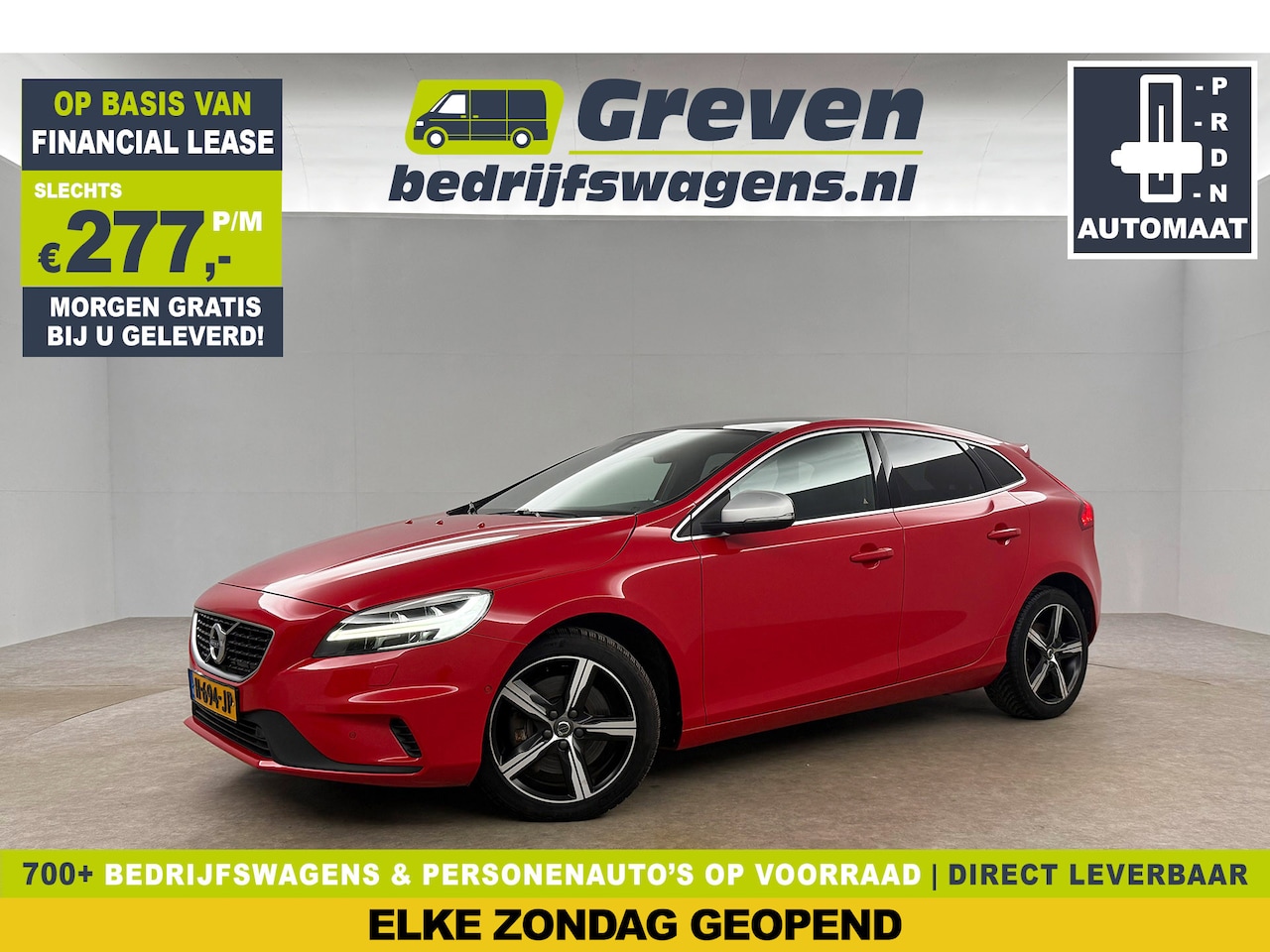 Volvo V40 - 1.5 T3 R-Design 153PK Pano View Harman/Kardon Trekhaak LED Leder Camera Cruise Clima Navi - AutoWereld.nl