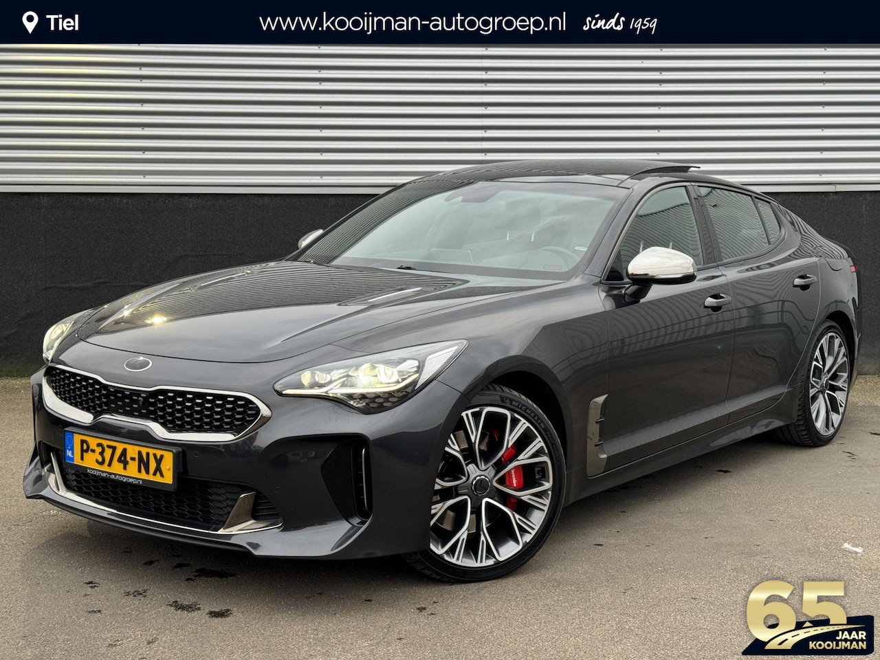 Kia Stinger - 3.3 V6 T-GDI AWD GT 3.3 V6 T-GDI AWD GT 370 PK, Schuif/kanteldak, Lederen bekleding, 360" Camera, BTW-auto, On - AutoWereld.nl