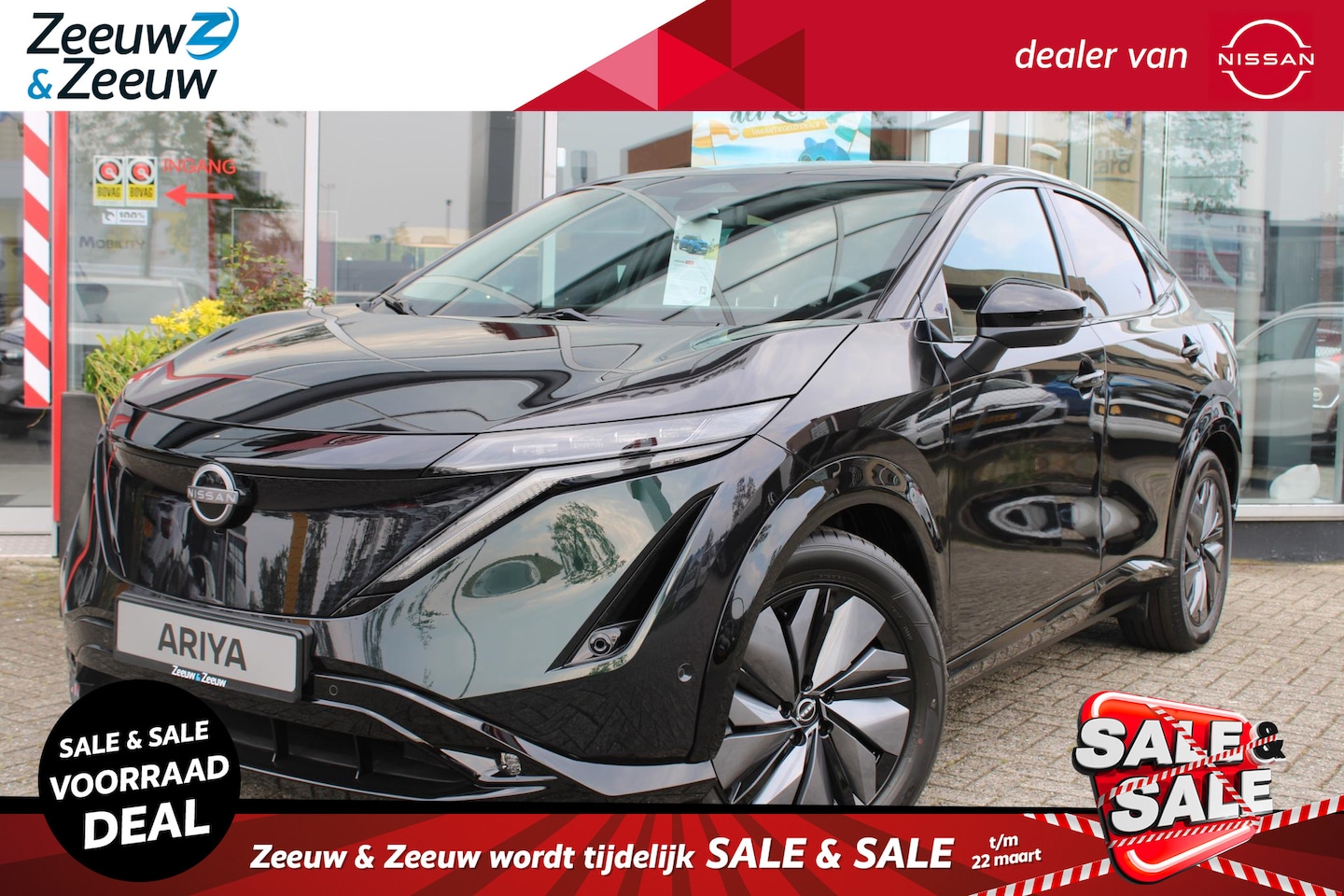 Nissan Ariya - e-4ORCE Advantage Edition Plus 91 kWh 306PK AUTOMAAT| €2950,- Z&Z subsidie! | Schuif/Kante - AutoWereld.nl